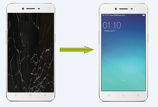 Mặt kính Oppo A39 sau khi thay Mặt kính Oppo A39 sau khi thay