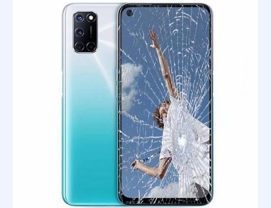 Mặt kính Oppo A52 bị nứt bể Mặt kính Oppo A52 bị nứt bể